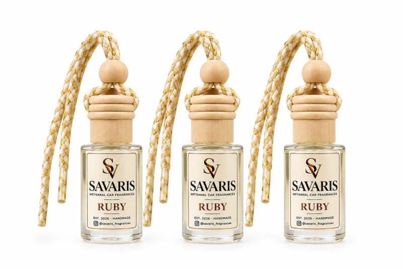 Três frascos Savaris Ruby